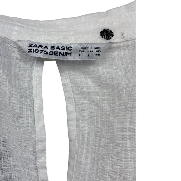 Zara Basic White Blouse with Black Dots – Breezy Summer Style - Picture 5 of 9